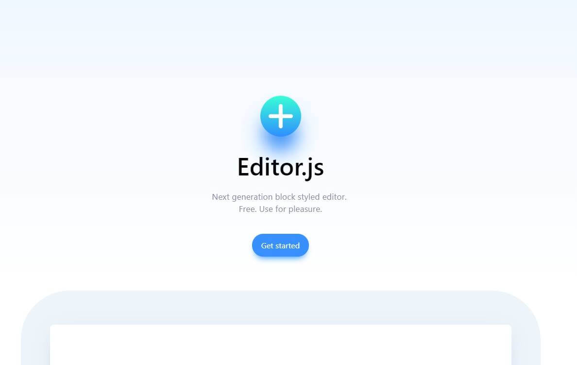 content with editor js