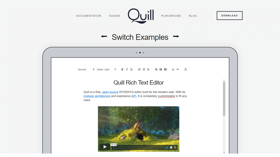Quill - Your powerful rich text editor